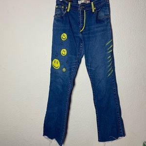 Custom painted Levi jeans women’s size 550’’